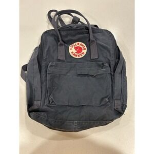 Fjallraven Kanken Original Classic Mini Backpack Day Pack - Solid Black